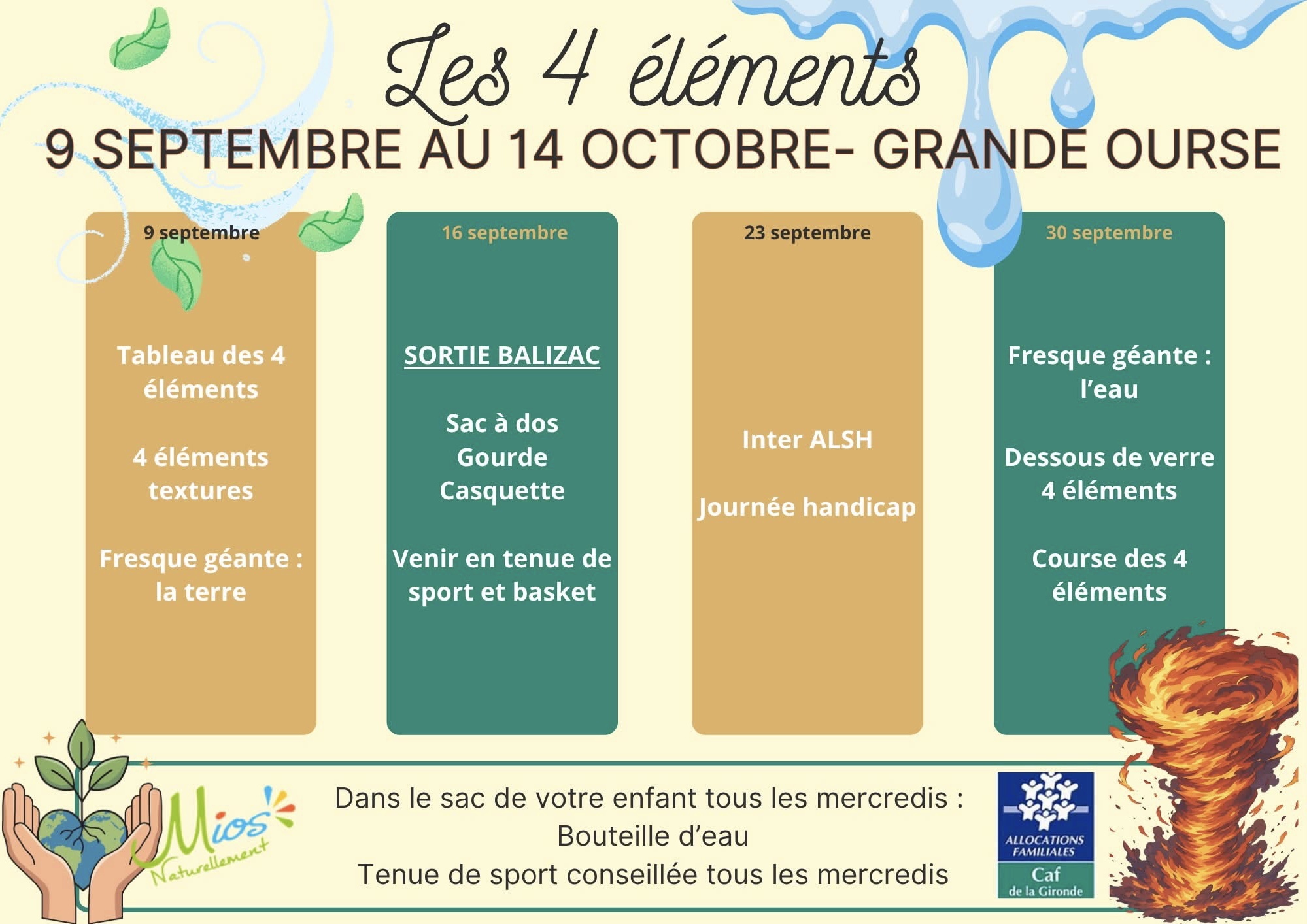 Projet d'animation GO : Septembre 2026